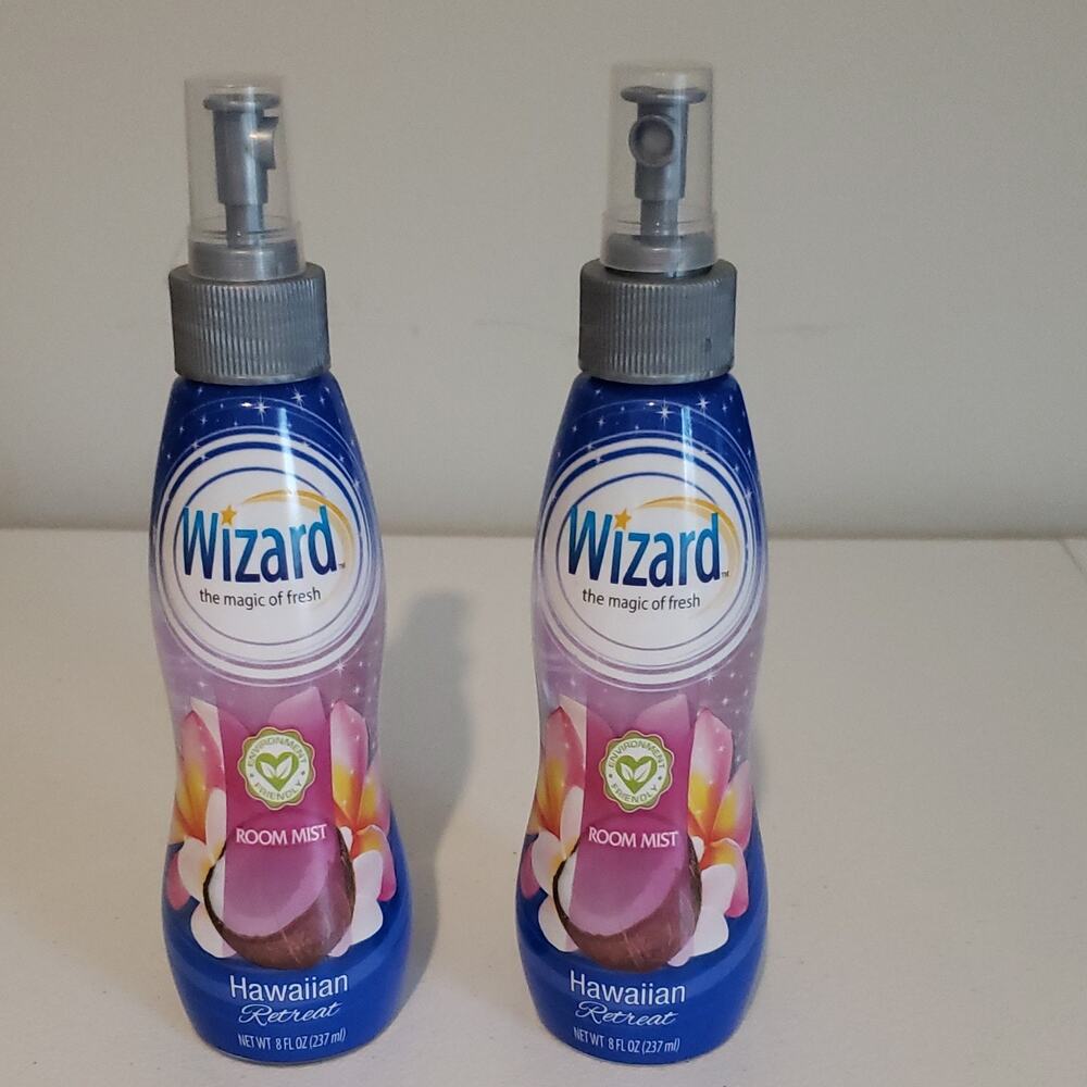 Wizard Hawaiian Retreat Room Mist Air Freshener Spray 8oz 2 Pack